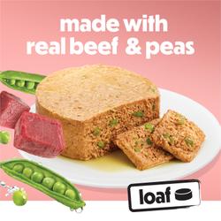 Made with real beef and peas.