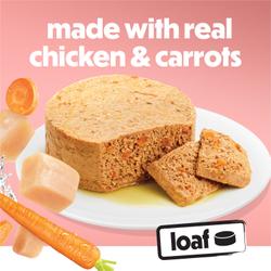 Made with real chicken and carrots.