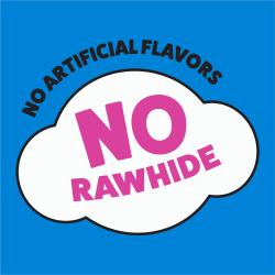 Busy Stuf’d Dog Treats for medium dogs are rawhide-free and contain no artificial ingredients.