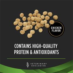 El alimento para perros Pro Plan Veterinary Diets HA con pollo contiene proteína de alta calidad y antioxidantes.
