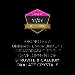 Pro Plan Veterinary Diets UR Urinary St/Ox wet cat food promotes an environment unfavorable to the development of crystals.