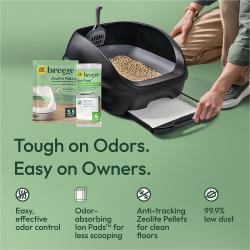 El sistema de caja de arena Purina Tidy Cats Breeze es un control de olores efectivo que es facil de limpiar, con bajo polvo y anti-rastreo.