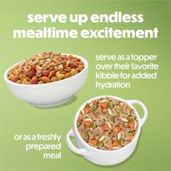 Sirve una emoción infinita a la hora de comer. Sírvelo como complemento sobre su croqueta favorita para añadir hidratación o como una comida recién preparada.