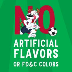 No artificial flavors or FD&C colors.