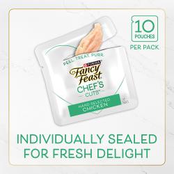 Package image for 10 pouches per pack. Individually sealed for fresh delight.