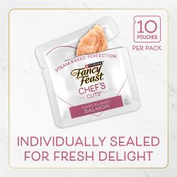 Package image for 10 pouches per pack. Individually sealed for fresh delight.