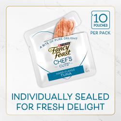 Package image for 10 pouches per pack. Individually sealed for fresh delight.