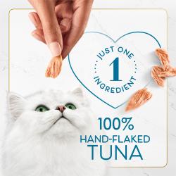 Solo un ingrediente. Atun 100 % desmenuzado a mano.