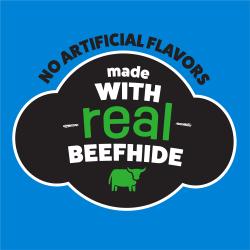 Purina Busy Ribhide Large Dog Chews are made with real beefhide and have no artificial flavors.