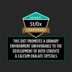 El alimento húmedo para gatos Pro Plan Veterinary Diets EN Gastroenteric promueve un entorno urinario desfavorable para el desarrollo de cristales.