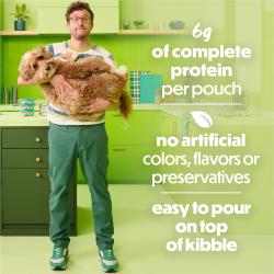 6 g de proteína completa por bolsa.