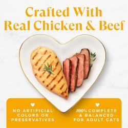 Crafted with real chicken and beef.