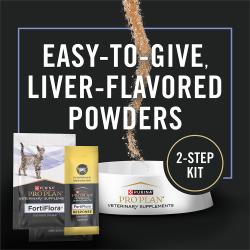 Easy to give liver flavored powders 2 step diarrhea response kit for cats
