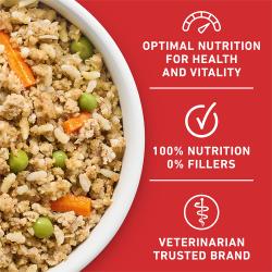 Purina ONE Fresh Entrees is made from a veterinarian trusted brand and with 0% fillers for optimal nutrition and vitality.