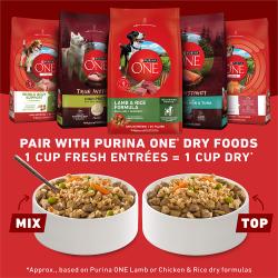 Purina ONE Fresh Entrees can be used as a topper or mixer for your favorite dry dog food.