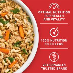 Purina ONE Fresh Entrees is made from a veterinarian trusted brand and with 0% fillers for optimal nutrition and vitality.