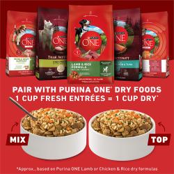 Purina ONE Fresh Entrees can be used as a topper or mixer for your favorite dry dog food.