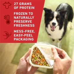 Purina ONE Fresh Entrees is made with 27 grams of protein is mess free and frozen to naturally preserve freshness.