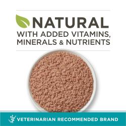 Purina ONE Grain Free Chicken Wet Cat Food is natural with added vitamins, minerals, and nutrients.