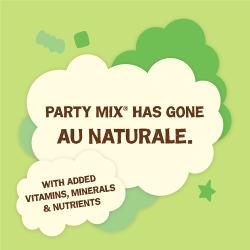 Party mix has gone au naturale with added vitamins minerals and nutrients