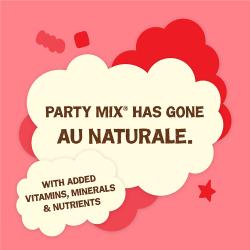 Party mix has gone au naturale with added vitamins minerals and nutrients