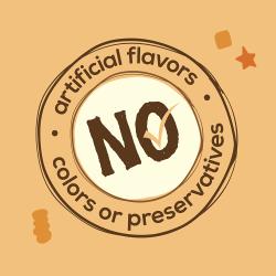 Sin conservantes, saborizantes ni colorantes artificiales