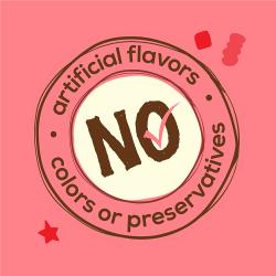 Sin conservantes, saborizantes ni colorantes artificiales