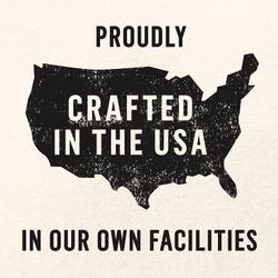orgullosamente elaborado en los Estados Unidos en nuestras propias instalaciones