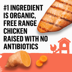 El ingrediente principal es pollo orgánico de granja, criado sin antibióticos