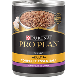 lata de alimento para perros sénior de pro plan