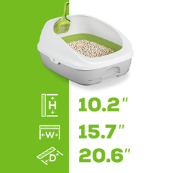 Medidas del kit original Tidy Cats Breeze: 10.2 x 15.7 x 20.6