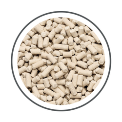 Vista de cerca de los gránulos Breeze