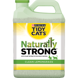 Arena para gatos con aroma a citronela Naturally Strong Clean Lemongrass Tidy Cats