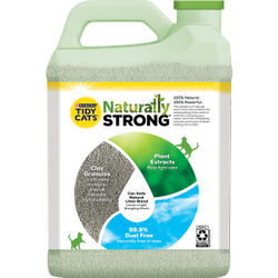 Panel trasero del bidón de Tidy Cats Naturally Strong Clean Lemongrass