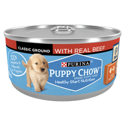 Alimento húmedo para cachorros con carne real de res Purina Puppy Chow