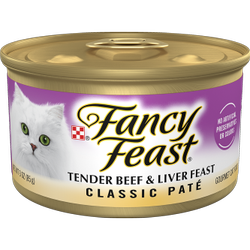 Alimento húmedo <i>gourmet</i> para gatos Fancy Feast Classic Paté de carne tierna de res e hígado