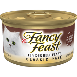 Alimento húmedo para gatos <i>gourmet</i> Fancy Feast paté clásico de festín de carne tierna de res