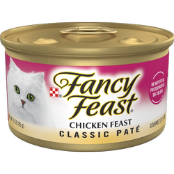 Alimento húmedo gourmet para gatos Fancy Feast Clásicos de paté de pollo