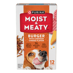 Purina Moist & Meaty Burger With Cheddar Cheese Soft Dog Food