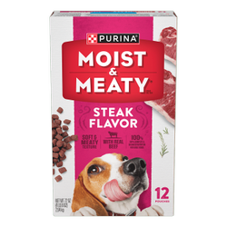 Purina Moist & Meaty Steak Flavor Soft Dog Food