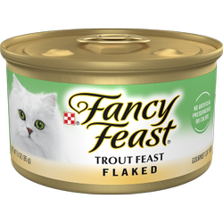 Alimento húmedo para gatos Purina Fancy Feast con festín de trucha desmenuzada