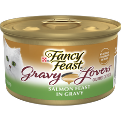 Purina Fancy Feast Gravy Lovers Salmon Feast Gourmet Cat Food in Wet Cat Food Gravy