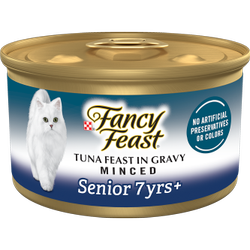 Fancy Feast Tuna Feast Minced In Gravy Senior 7+ front of pack