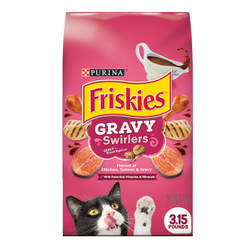 Paquete de alimento seco para gatos adultos Friskies Gravy Swirlers®