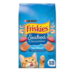 Paquete de alimento seco para gatos Friskies Seafood Sensations