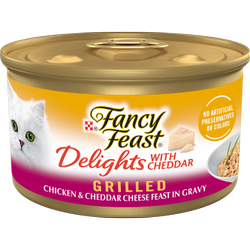 Alimento para gatos Fancy Feast Delicias con chédar sabor pollo
