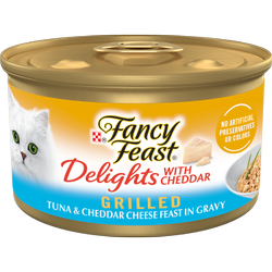 Alimento para gatos Fancy Feast Delicias con chédar sabor atún
