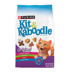 Paquete de alimento seco para gatos receta original Kit & Kaboodle