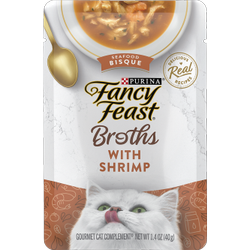 Paquete de alimento para gatos de sopa de camarones