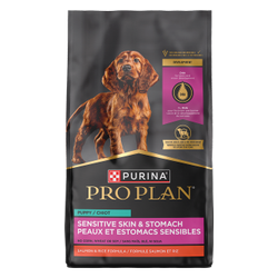 Alimento seco para perros Pro Plan Puppy Sensitive Skin And Stomach fórmula con salmón y arroz